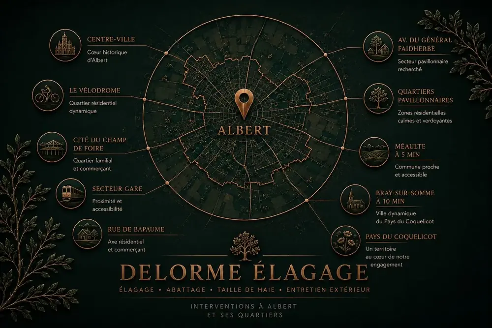 Intervention d'élagage à Albert et dans le Pays du Coquelicot
